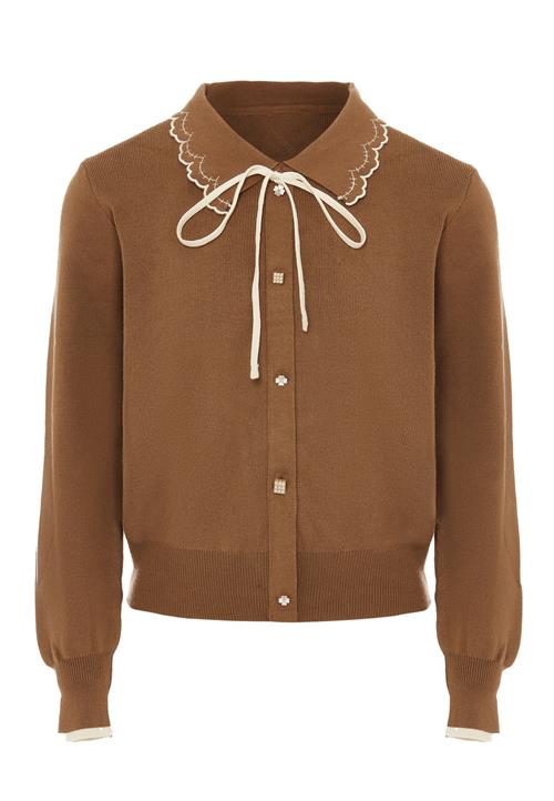 NAEMI Cardigan  umbra / hvid