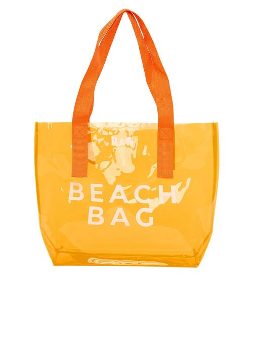 Bagmori Strandtaske  orange / hvid