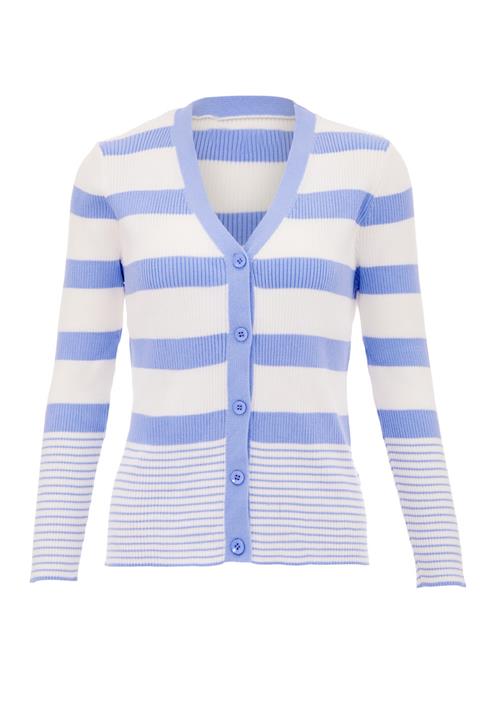 SANIKA Cardigan  lilla / hvid