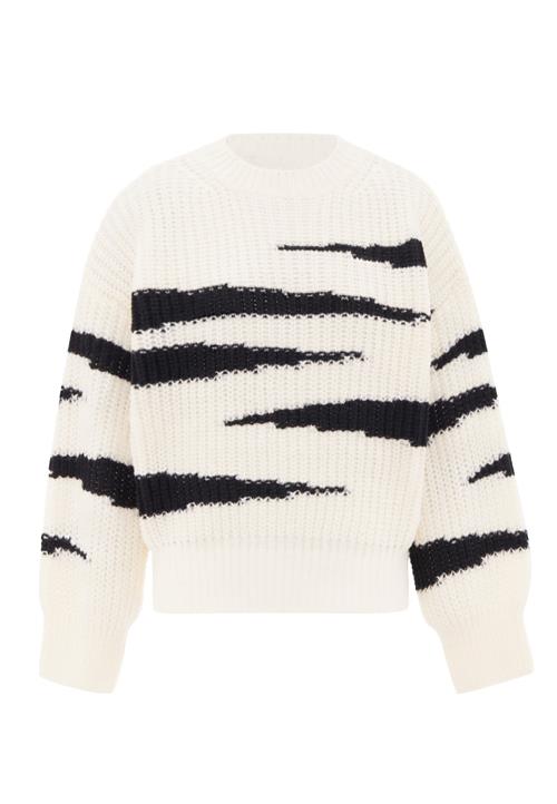 MYMO Pullover  sort / uldhvid