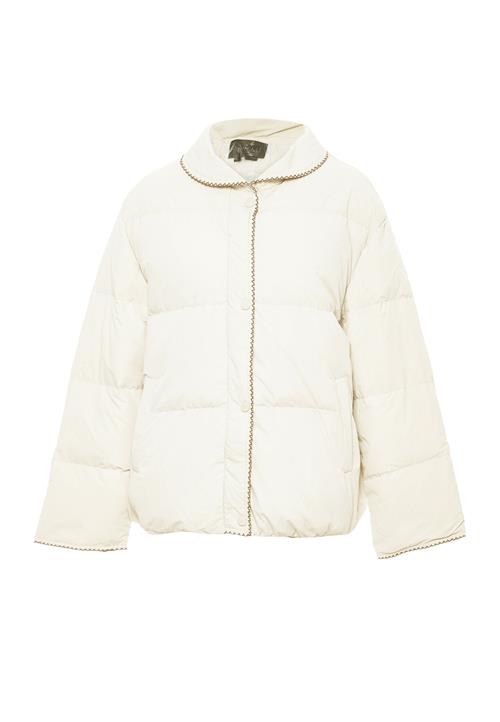 faina Overgangsjakke  sepia / uldhvid