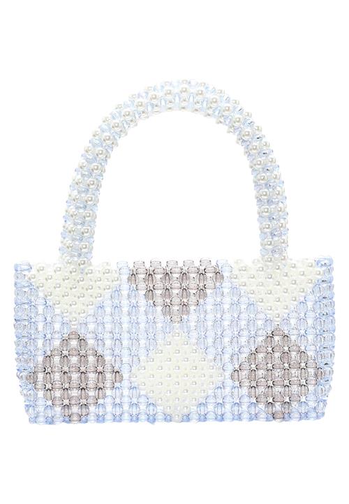 myMo at night Håndtaske  røgblå / lyseblå / grå / perlehvid