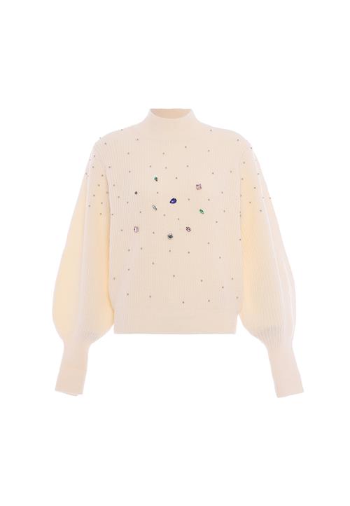 faina Pullover  blandingsfarvet / uldhvid