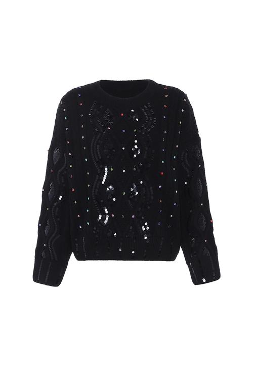 faina Pullover  blå / grøn / rød / sort