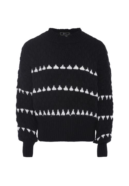 faina Pullover  sort / hvid