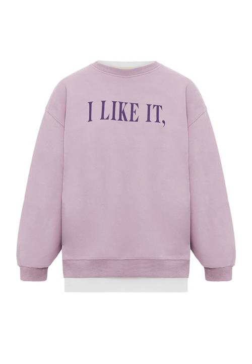 HOMEBASE Sweatshirt  orkidee / mørkelilla / hvid