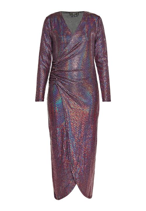 faina Festkjole  blå / mørk pink / sort