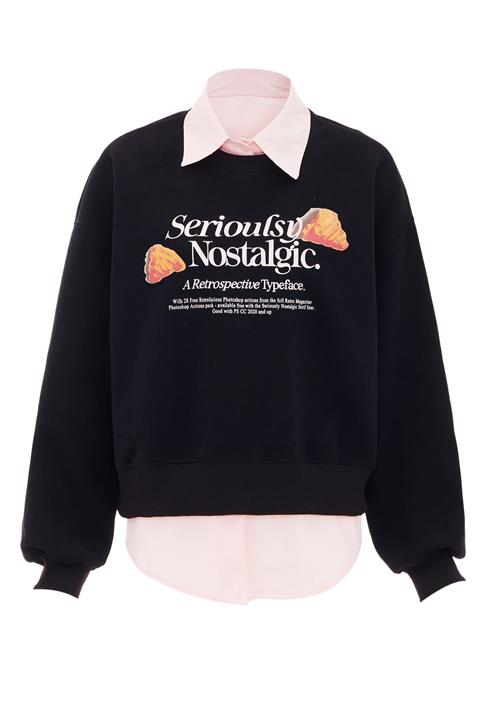 HOMEBASE Sweatshirt  orange / lyserød / sort