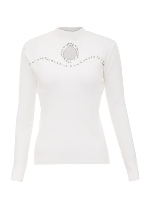 carato Pullover  transparent / uldhvid