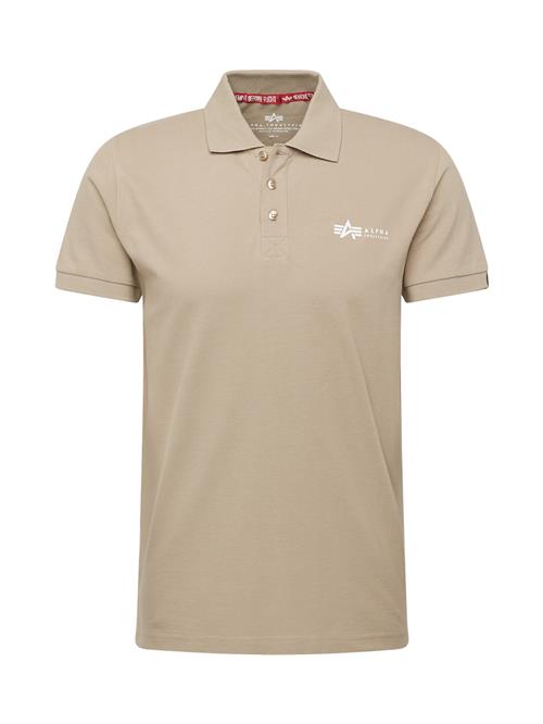 ALPHA INDUSTRIES Bluser & t-shirts  beige / hvid