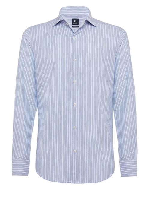 Boggi Milano Skjorte  blå / hvid