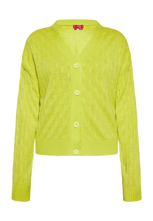 swirly Cardigan  lemon