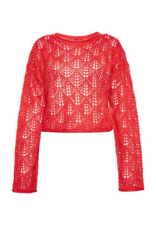 swirly Pullover  rød