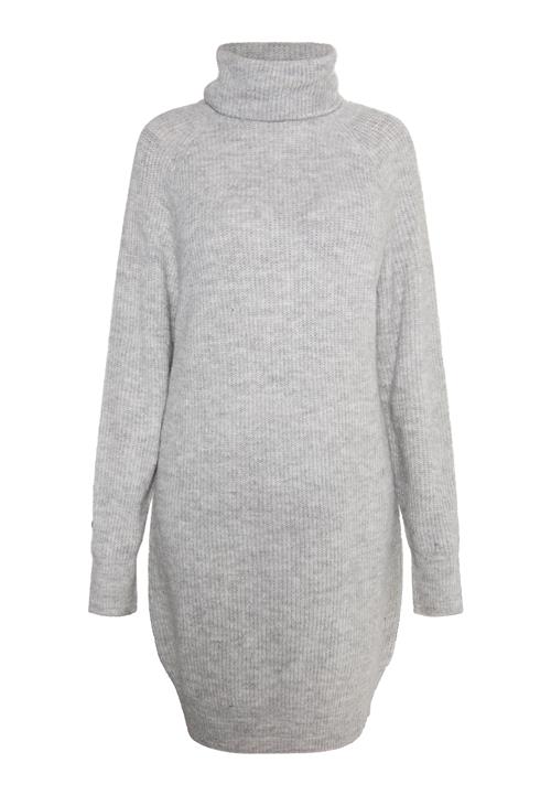 Usha Strikkjole  grå-meleret