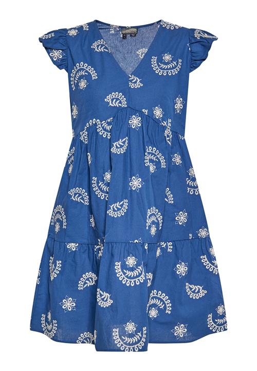 DreiMaster Vintage Sommerkjole  blå / uldhvid