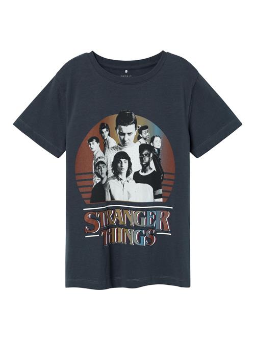 NAME IT Shirts 'Stranger Things'  blå / sort / hvid