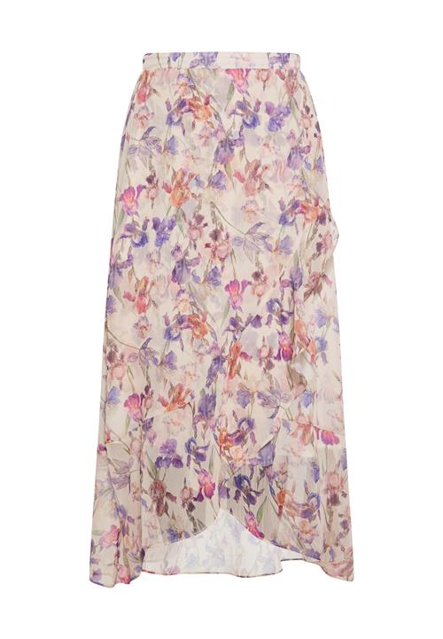 Usha Nederdel  beige / grøn / lavendel / lyserød