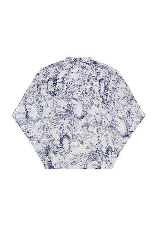 DreiMaster Klassik Bluse  marin / hvid