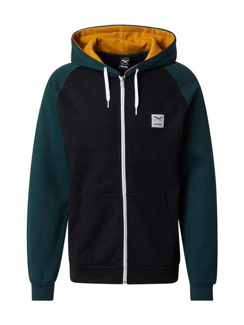 Iriedaily Sweatjakke 'De College 2'  natblå / gul / jade