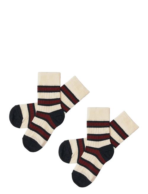 FUB | 2-Pack Two-Tone Stripe Socks | 19/21