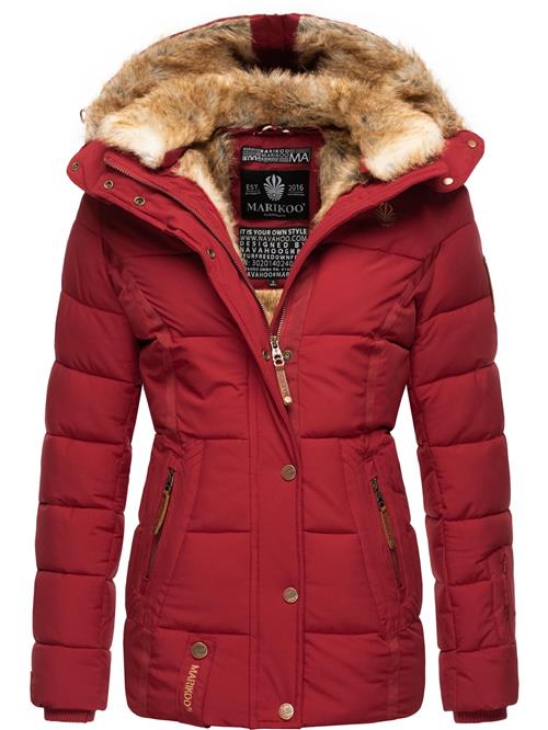 MARIKOO Vinterjakke 'Nekoo'  lysebrun / rød