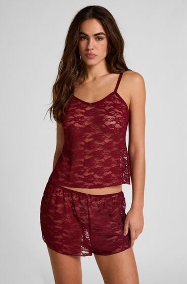 Hunkemöller Shorts i heldækkende blonde Rød