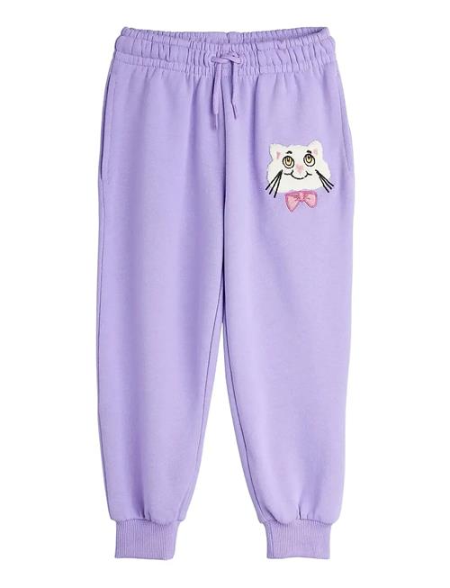 Mini Rodini | Cat With Bowtie Chenille Sweatpants | 116/122