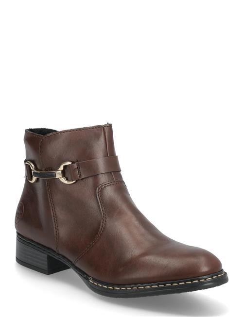 Rieker | Rieker Ladies Mid Height Boots 73487-25 Brown | 39