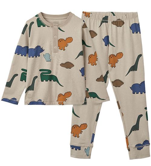 Liewood Nattøj -2-delt - Wilhelm - Dinosaurus /Mist