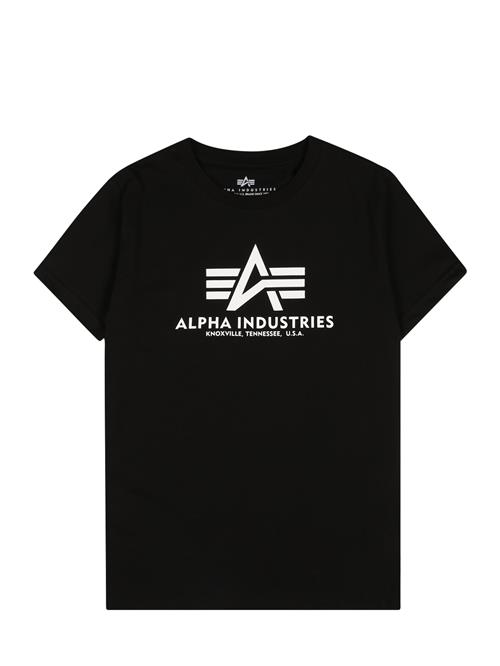 ALPHA INDUSTRIES Shirts  sort / hvid