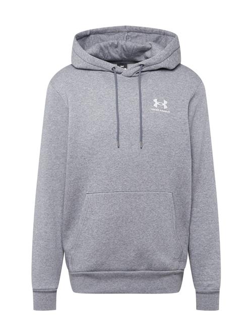 UNDER ARMOUR Sportsweatshirt 'Essential'  mørkegrå / hvid