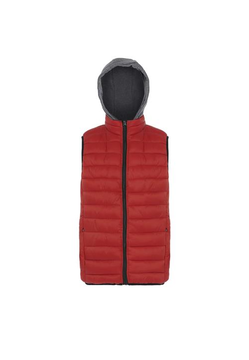 Flyweight Vest  grå-meleret / rød