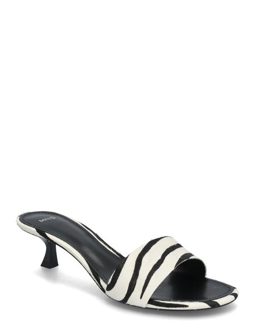 Mango | Zebra-Print Fur Sandals | 38