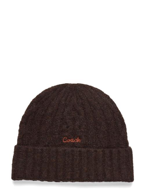 Coach Accessories | Embroidered Cable Knit Beanie | ONE SIZE
