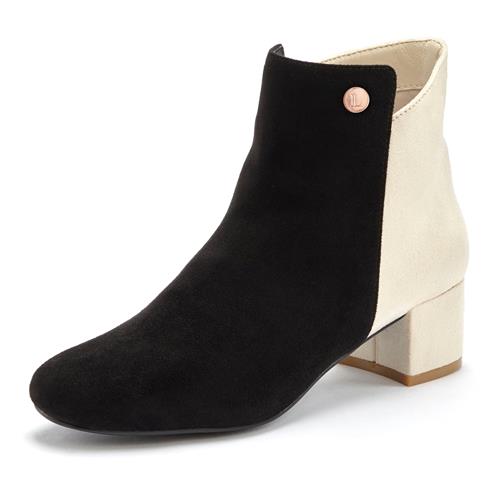 LASCANA Støvletter  lysebeige / sort