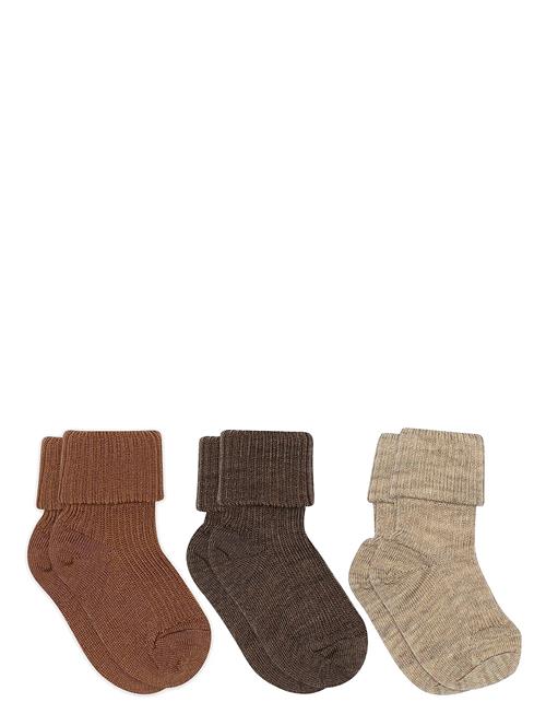 mp Denmark | Wool Rib Baby Socks - 3-Pack | 17/18