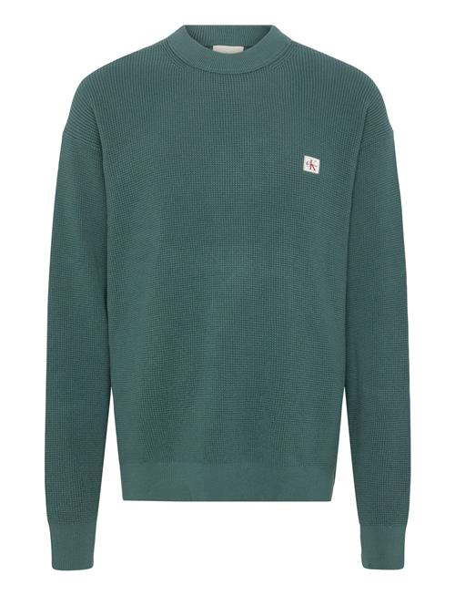 Calvin Klein Jeans | Ls Ez Cotton Waffle Crwnk Swtr 9 | XL