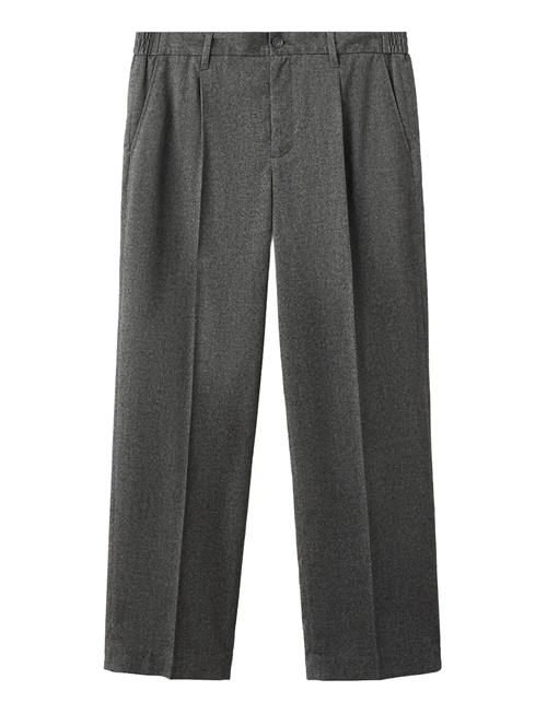 Mango | Regular-Fit Pleated Flannel Trousers | 38