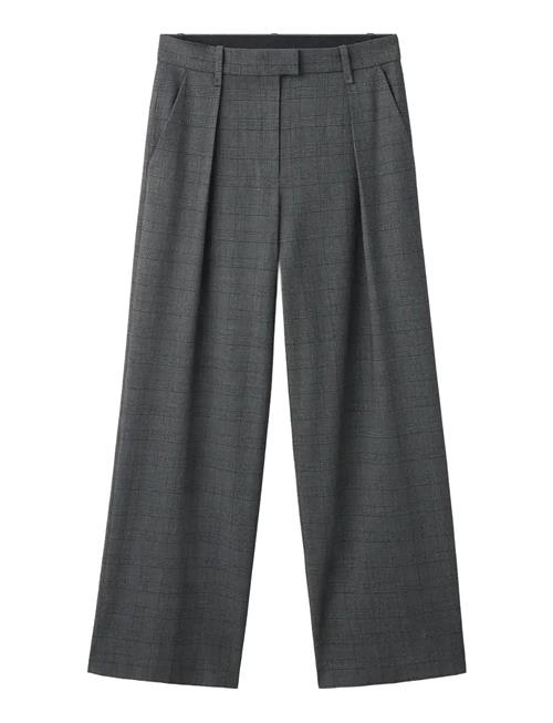 Mango | Pleated Check-Print Suit Trousers | 42