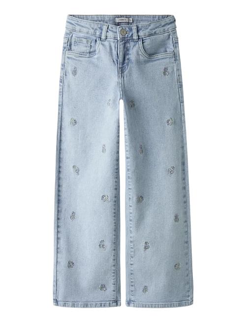 name it | Nkfrose Wide Emb Jeans 2010-Fr Noos | 140