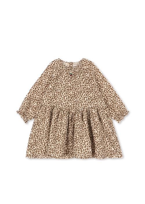 Konges Sløjd GOTS Coco Kjole Leo  Leo 12 months  Brun  12 måneder  kvinde