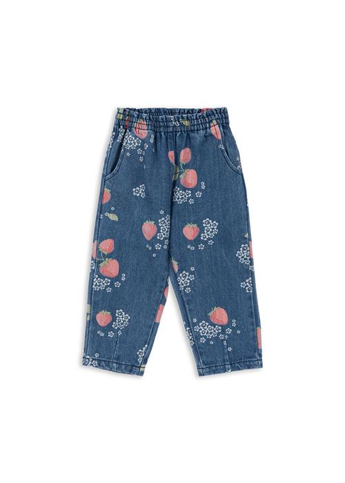 Konges Sløjd GOTS Magot Bukser Med Frynser Marmelade Sun  Marmelade Sun 9 months  Blå  9 måneder  kvinde