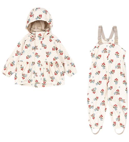 Konges Sløjd Regntøj m. Seler - PU - Rainy Palme - Marmelatta