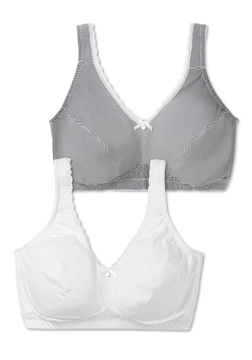 SHEEGO BH  grå-meleret / hvid