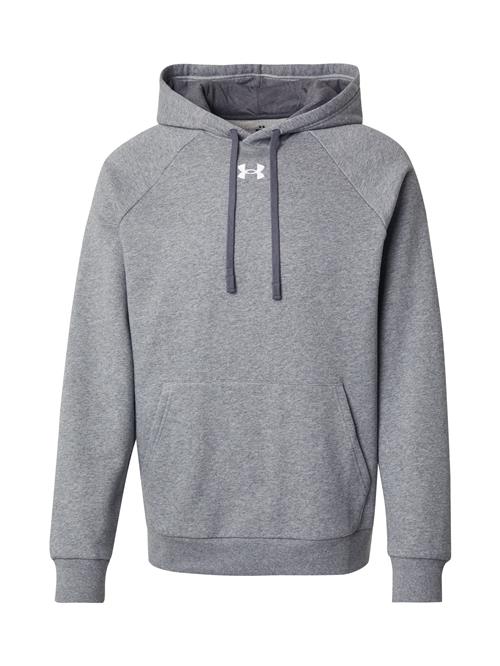 UNDER ARMOUR Sportsweatshirt  grå-meleret / hvid