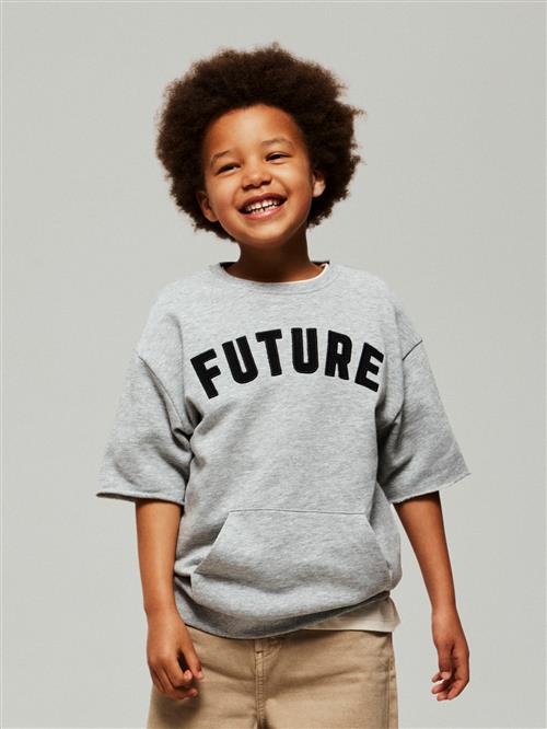 NAME IT Sweat T-shirt Bobby Grey Melange