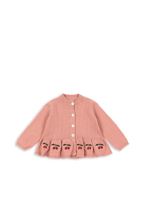 Konges Sløjd GOTS Cypres Cardigan Rosette  Rosette 18 months  Lyserød  18 måneder  kvinde