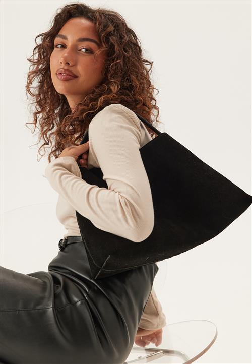 MAKE WAY Suede Knot Shoulder Bag