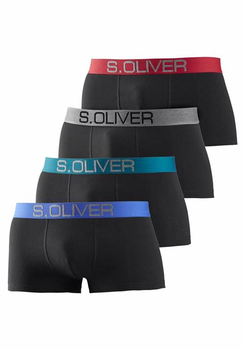 s.Oliver Boksershorts  blandingsfarvet / sort