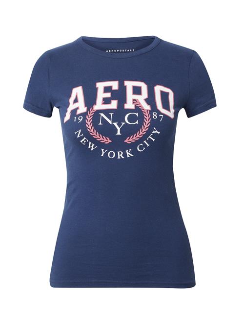 AÉROPOSTALE Shirts  navy / lyserød / hvid